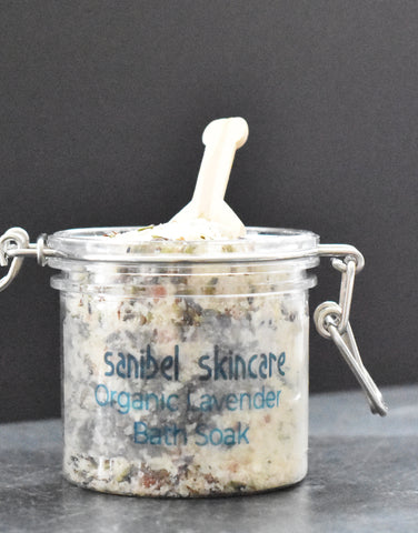 Image of Organic-Lavender-Aloe-Bath-Soak-Sanibel-Soap